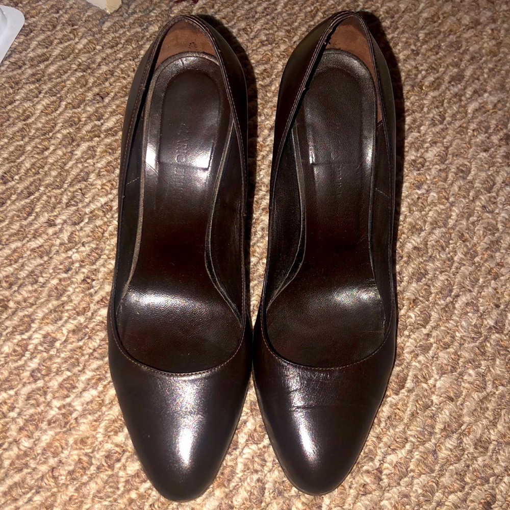 Brown heels 100% leather
